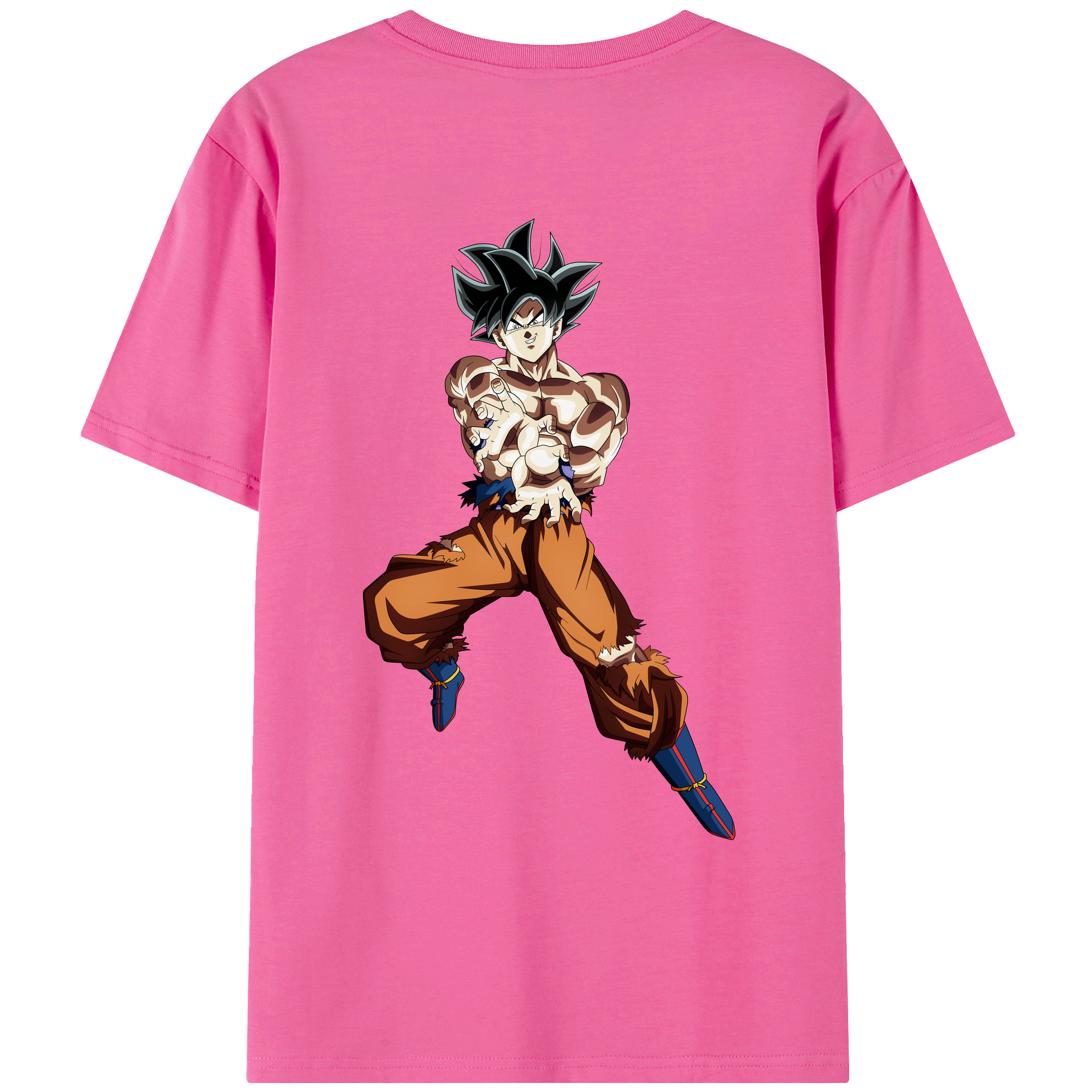 （画像用） ドラゴンボール 孫悟空（そん ごくう）Son Goku カカロット DRAGON BALL Kakarotto レディース半袖Tシャツ(バックプリント)